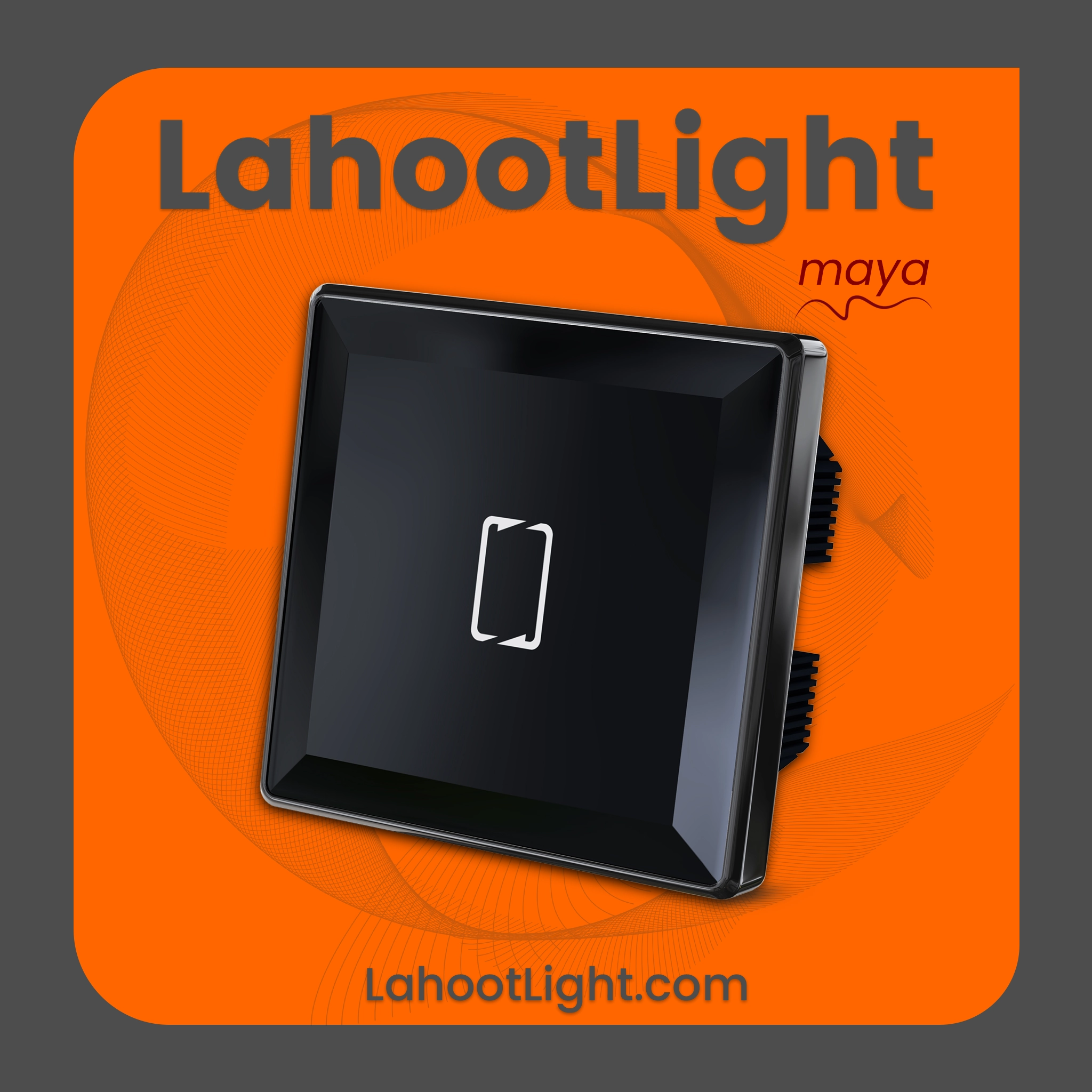 کلید لمسی صلیبی آریس مشکی کلاسیک