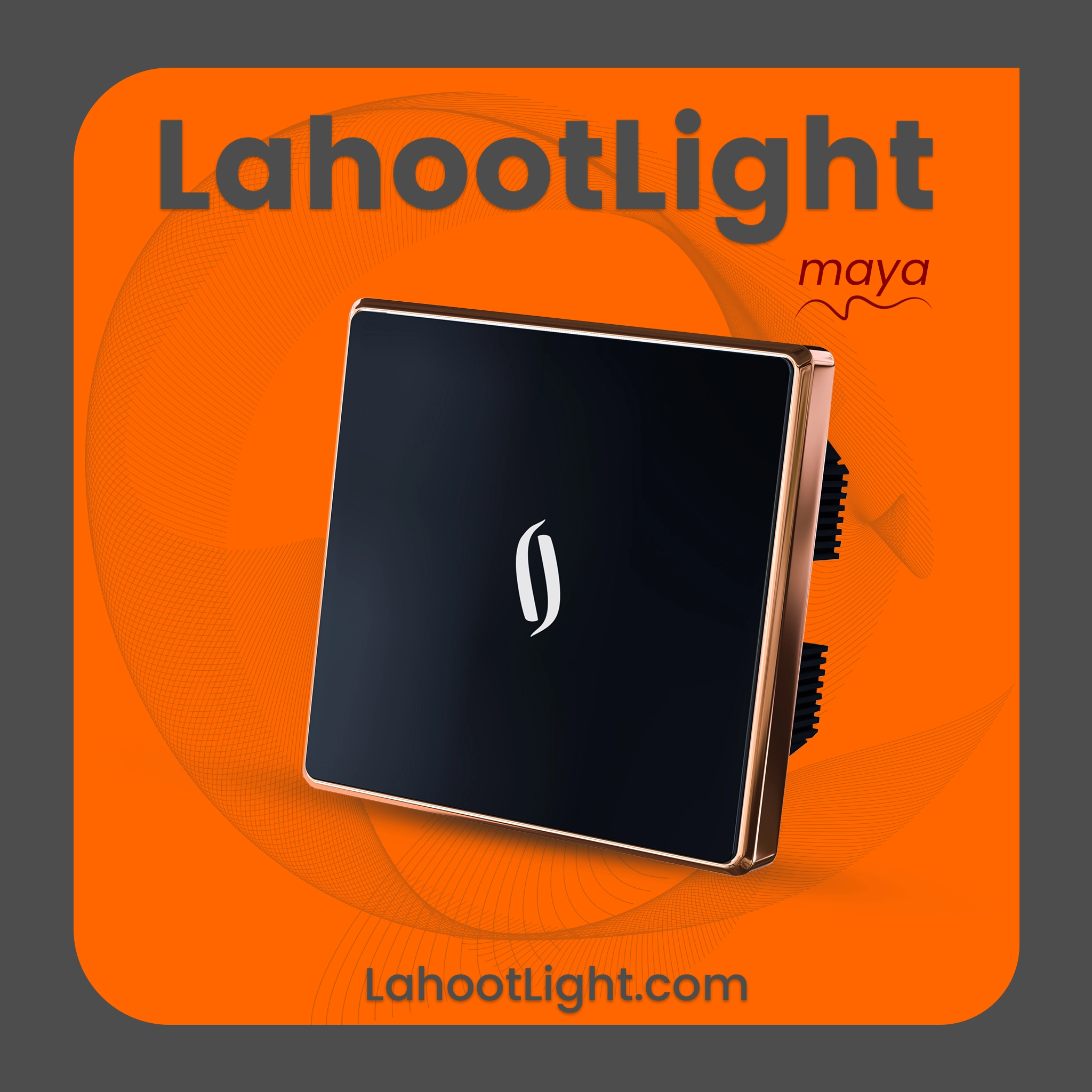 کلید لمسی دایرکت کانتکت تک پل مایا مدل فلونا مشکی گراویتی