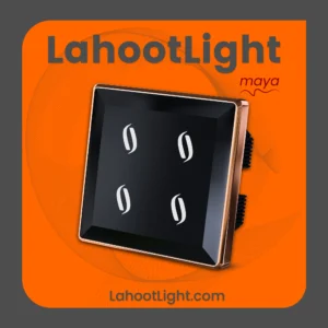 کلید لمسی دایرکت کانتکت چهار پل آریس مشکی گراویتی