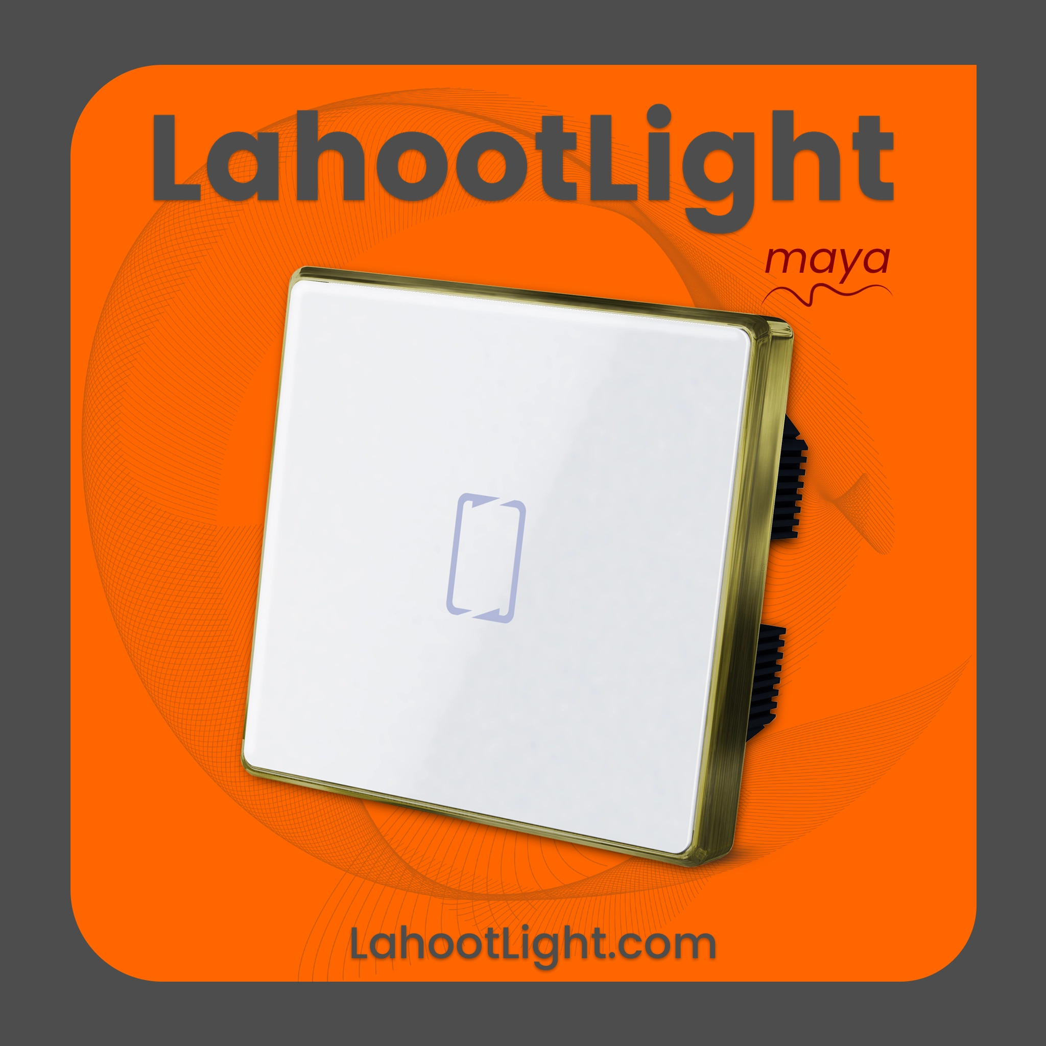 کلید لمسی صلیبی (تبدیل) هوشمند مایا مدل فلونا سفید کلاسیک