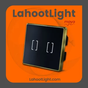 کلید لمسی دایرکت کانتکت دو پل فلونا مشکی کلاسیک