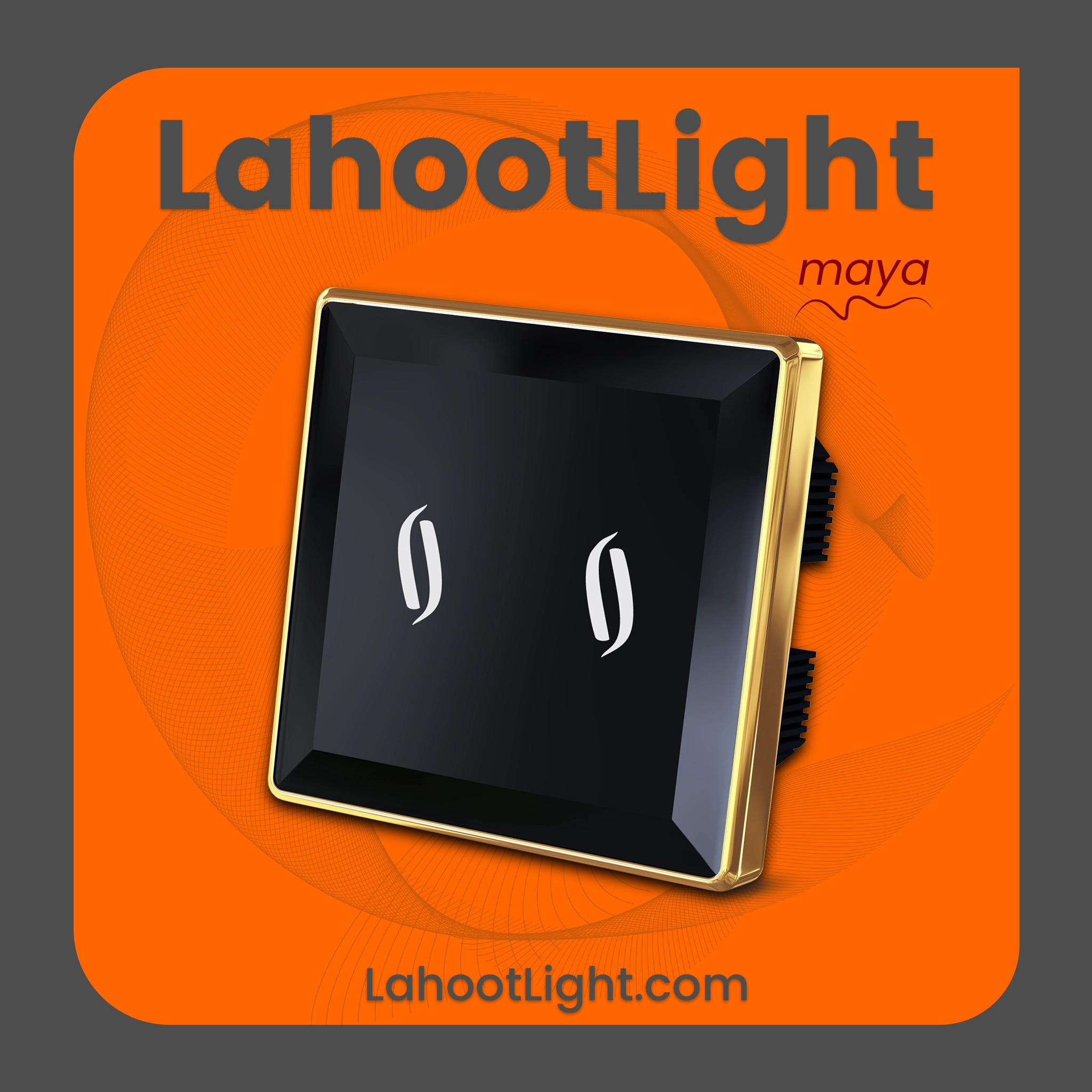 کلید لمسی دو پل آریس مشکی گراویتی