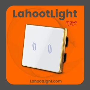 کلید لمسی دو پل فلونا سفید گراویتی