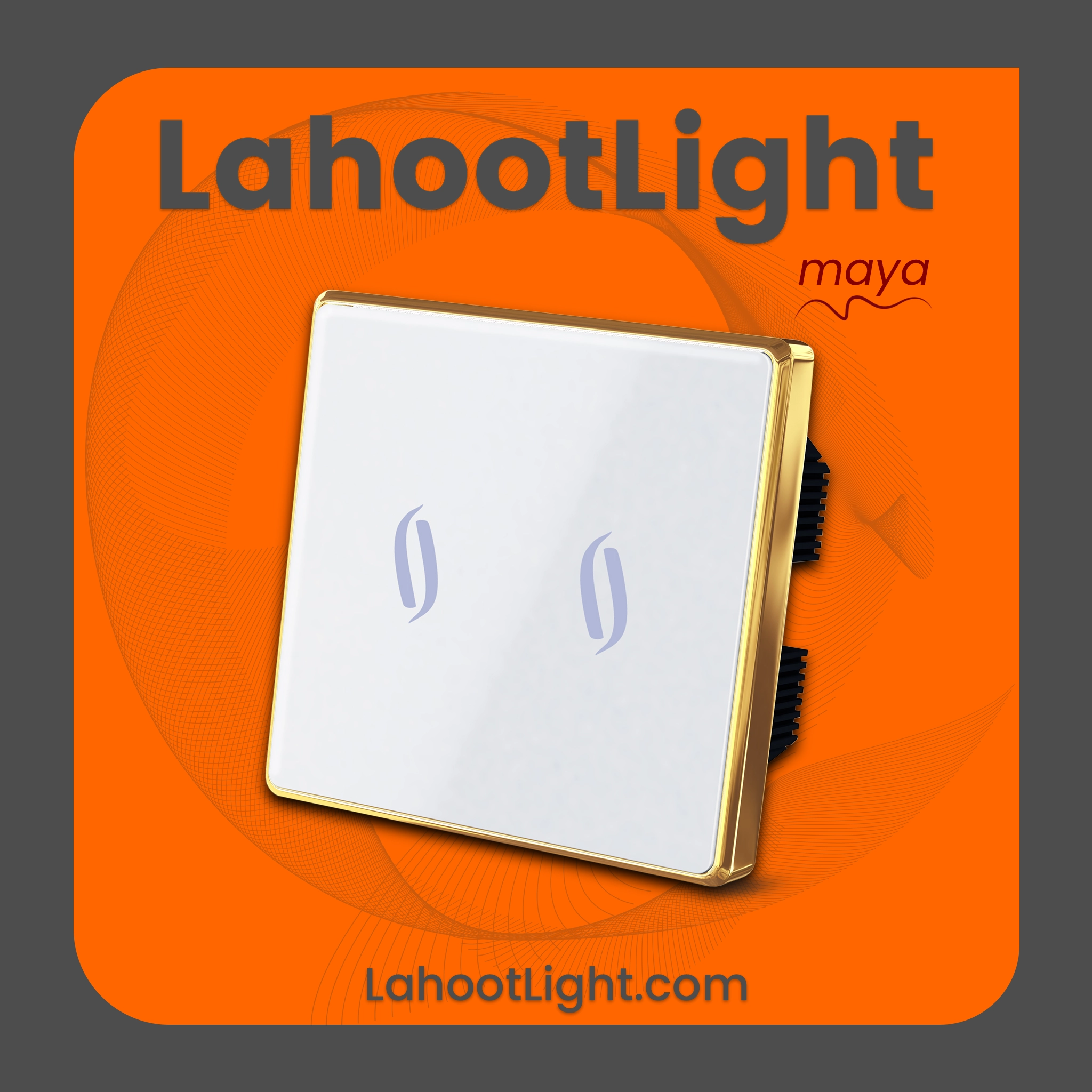 کلید لمسی دو پل فلونا سفید گراویتی