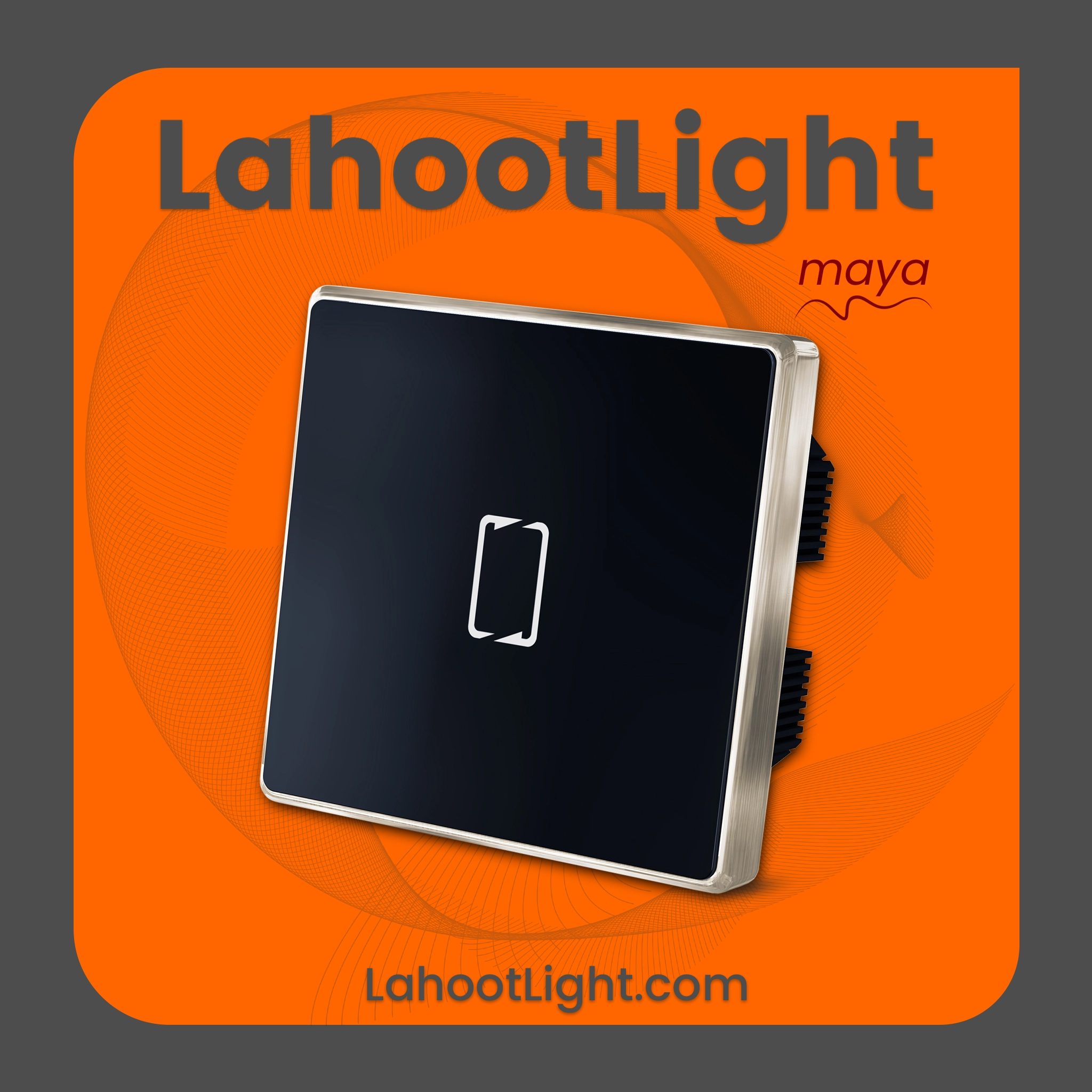 کلید لمسی صلیبی (تبدیل) مایا مدل فلونا مشکی کلاسیک