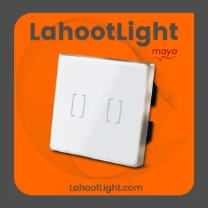 کلید لمسی دو پل هوشمند فلونا سفید کلاسیک